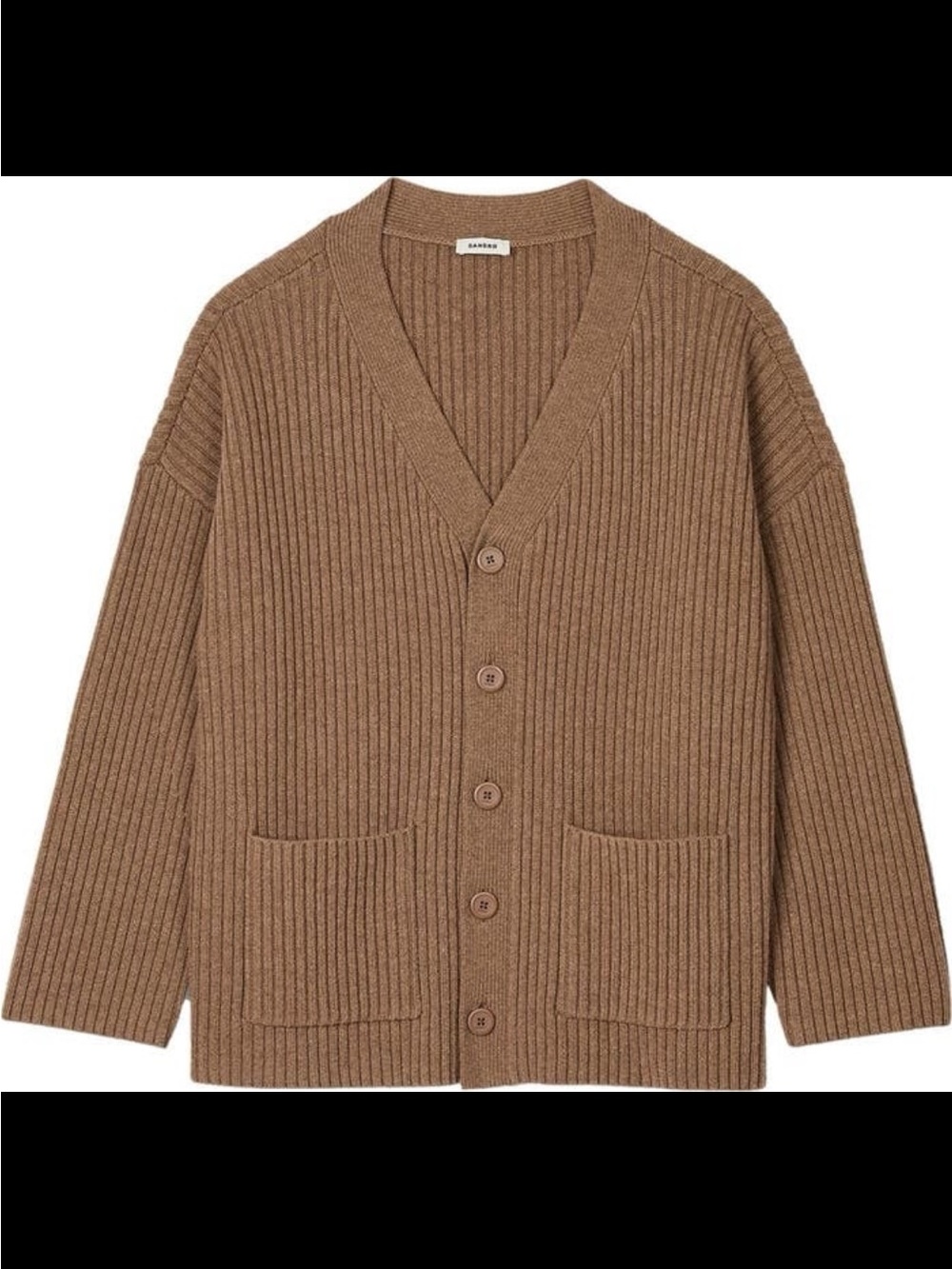 Sandro Unisex Daniel Wool Blend Oversized Cardigan Size XXL